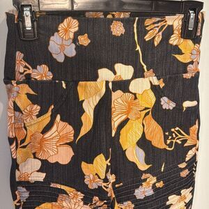 Agnes and Dora denim floral leggings Size S